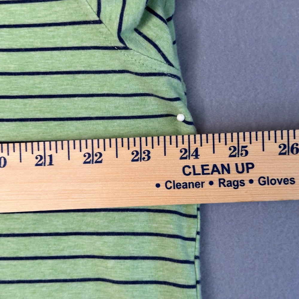 The Black Dog Striped Polo Shirt Mens XL Short Sleeve Green Golf Casual - Picture 7 of 11